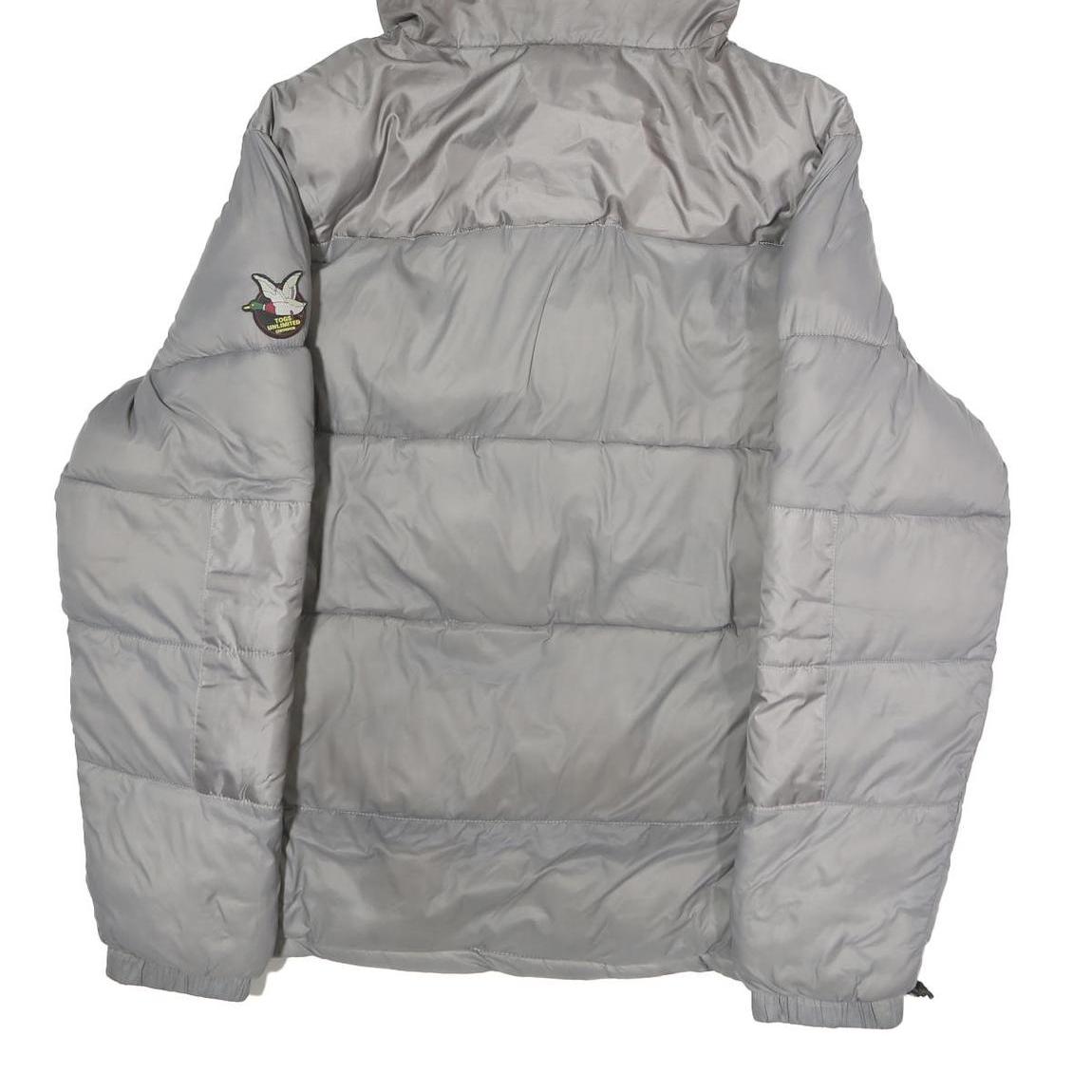 CHEVIGNON Mens Grey Jacket XL Polyester Zip Hooded Puffer Light Warm Outerwear - Picture 6 of 6