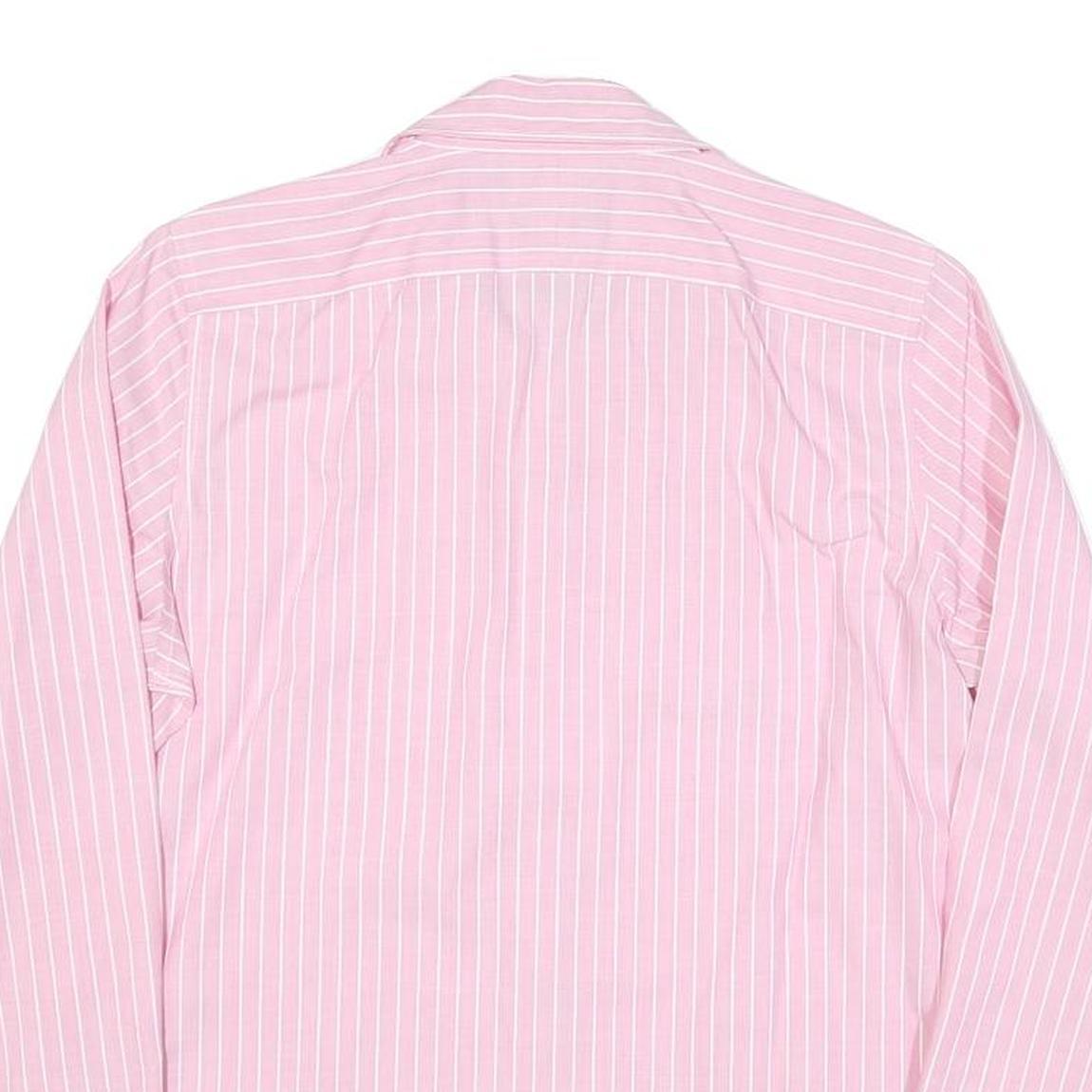 LAUREN RALPH LAUREN Womens Pink & White Striped Shirt S Button Down Cotton Blend - Picture 4 of 6