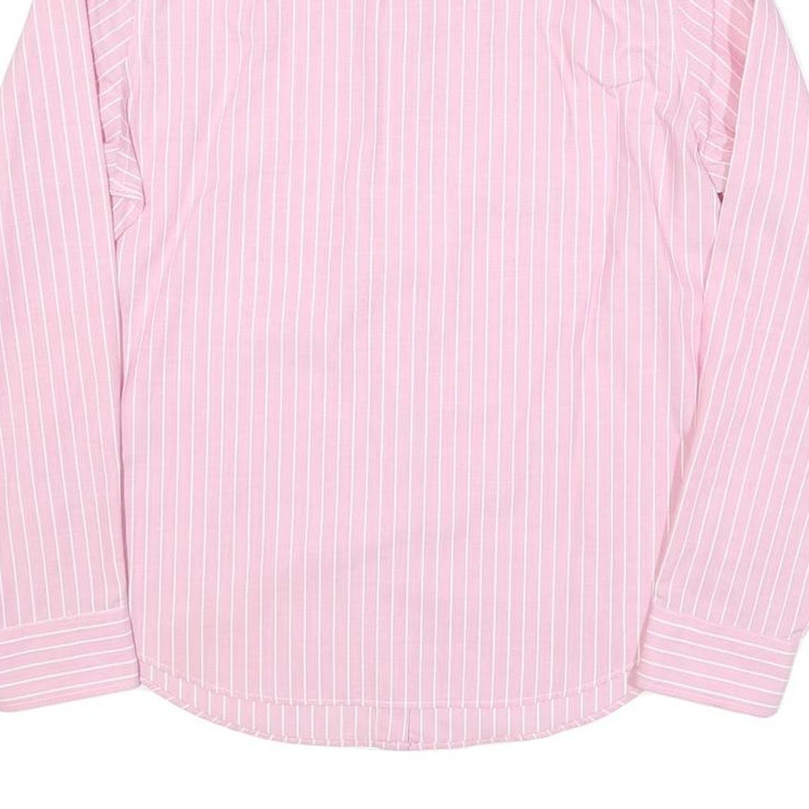LAUREN RALPH LAUREN Womens Pink & White Striped Shirt S Button Down Cotton Blend - Picture 6 of 6