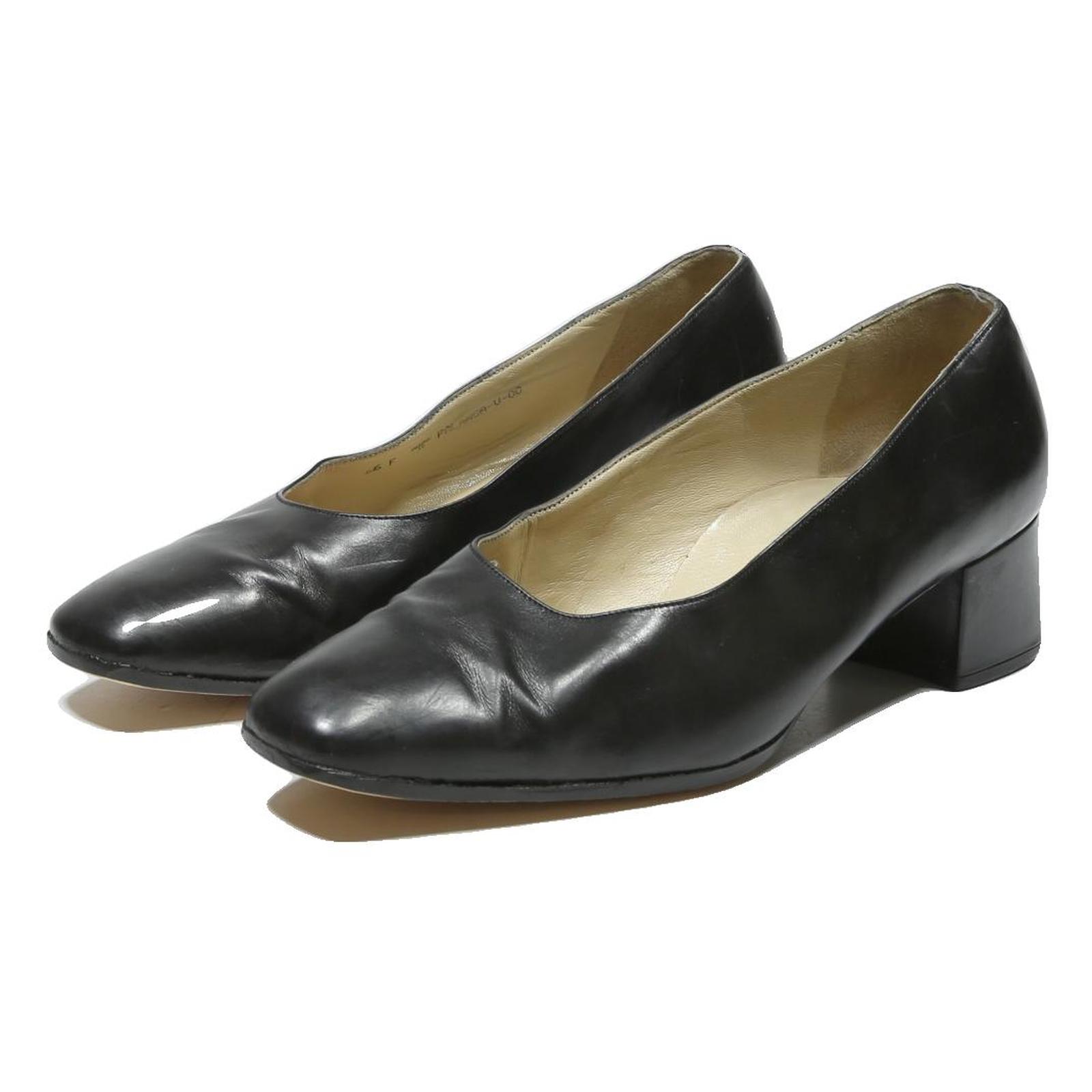 Bally Classic Womens Black Block Pombs UK 6 Elegantes zapatos formales - Imagen 3 de 6