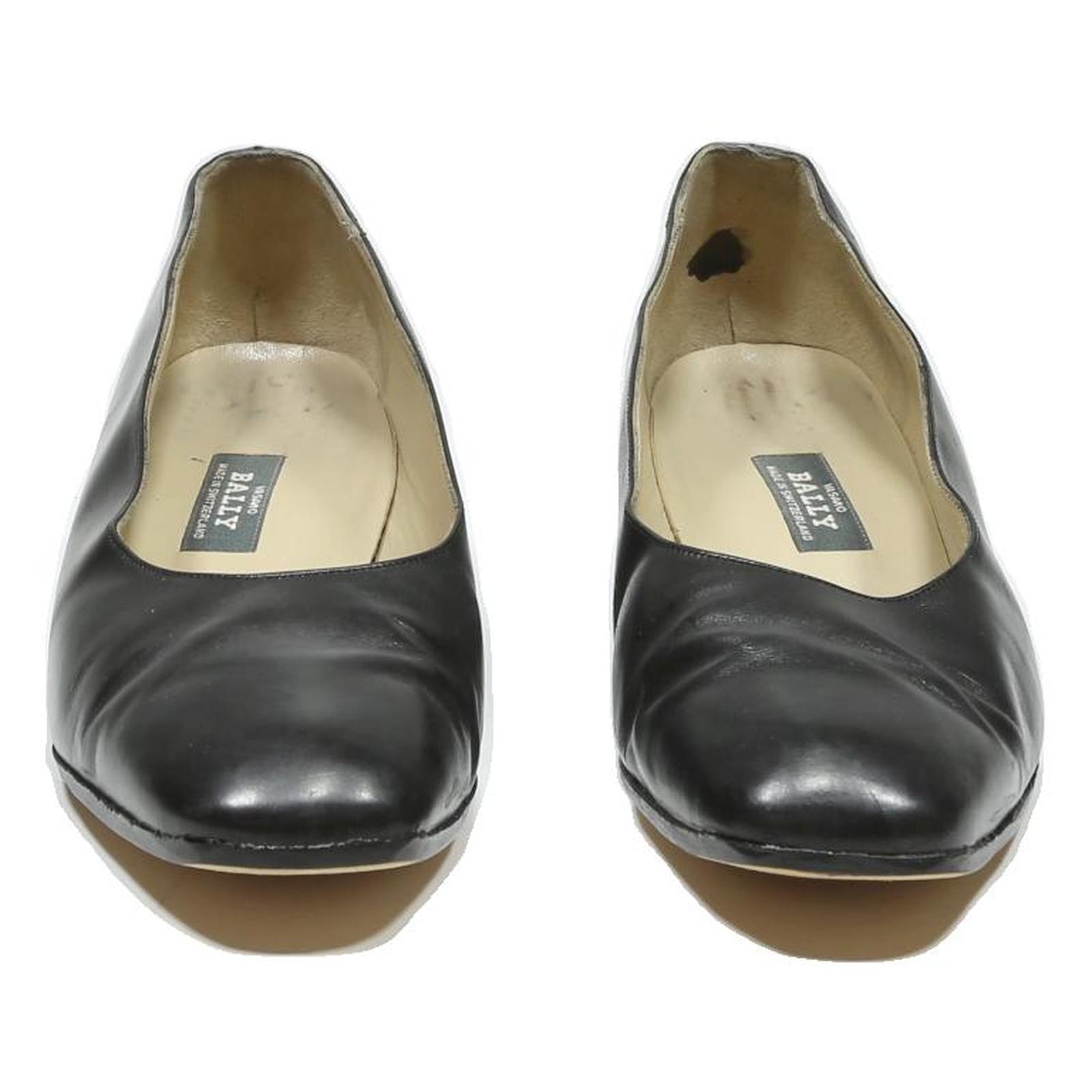 Bally Classic Womens Black Block Pombs del tacón UK 6 Elegantes zapatos formales - Imagen 4 de 6
