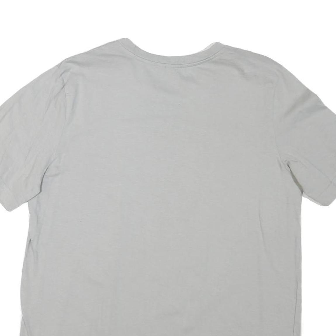 ADIDAS Mens Grey Graphic T-Shirt M Short Sleeve Crew Neck Brand Logo Cotton - Picture 4 of 6