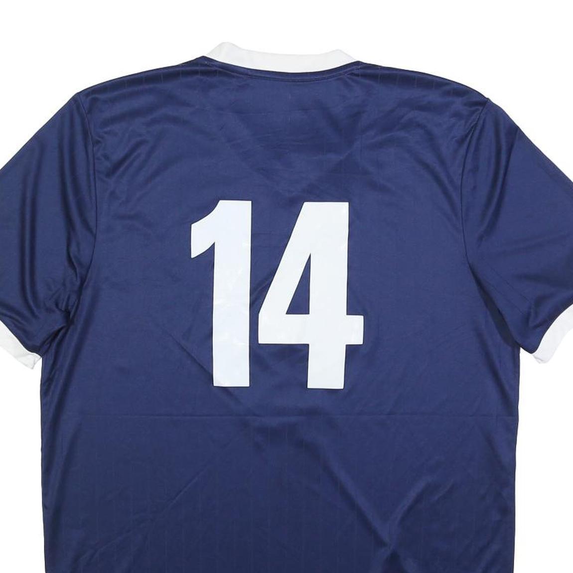 ADIDAS Mens Blue & White Pleasant Hill Soccer Graphic T-Shirt L Short Sleeve - Picture 4 of 6