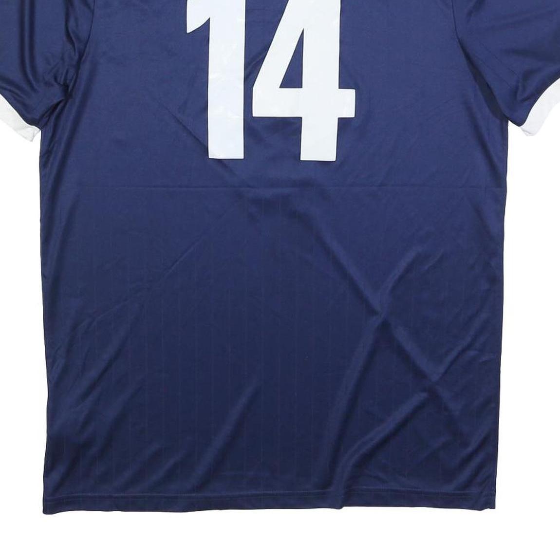 ADIDAS Mens Blue & White Pleasant Hill Soccer Graphic T-Shirt L Short Sleeve - Picture 6 of 6